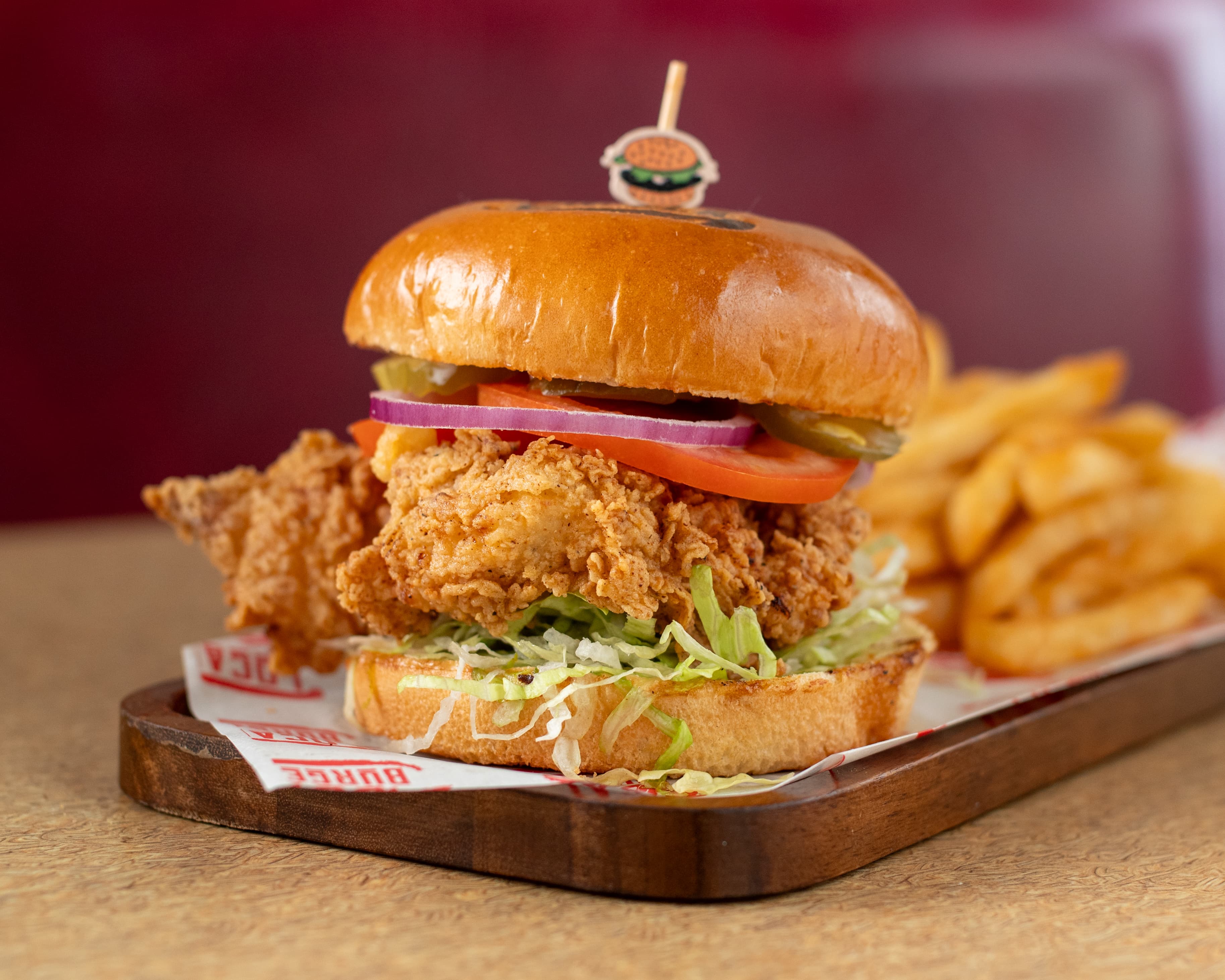 Crispy chicken sandwich