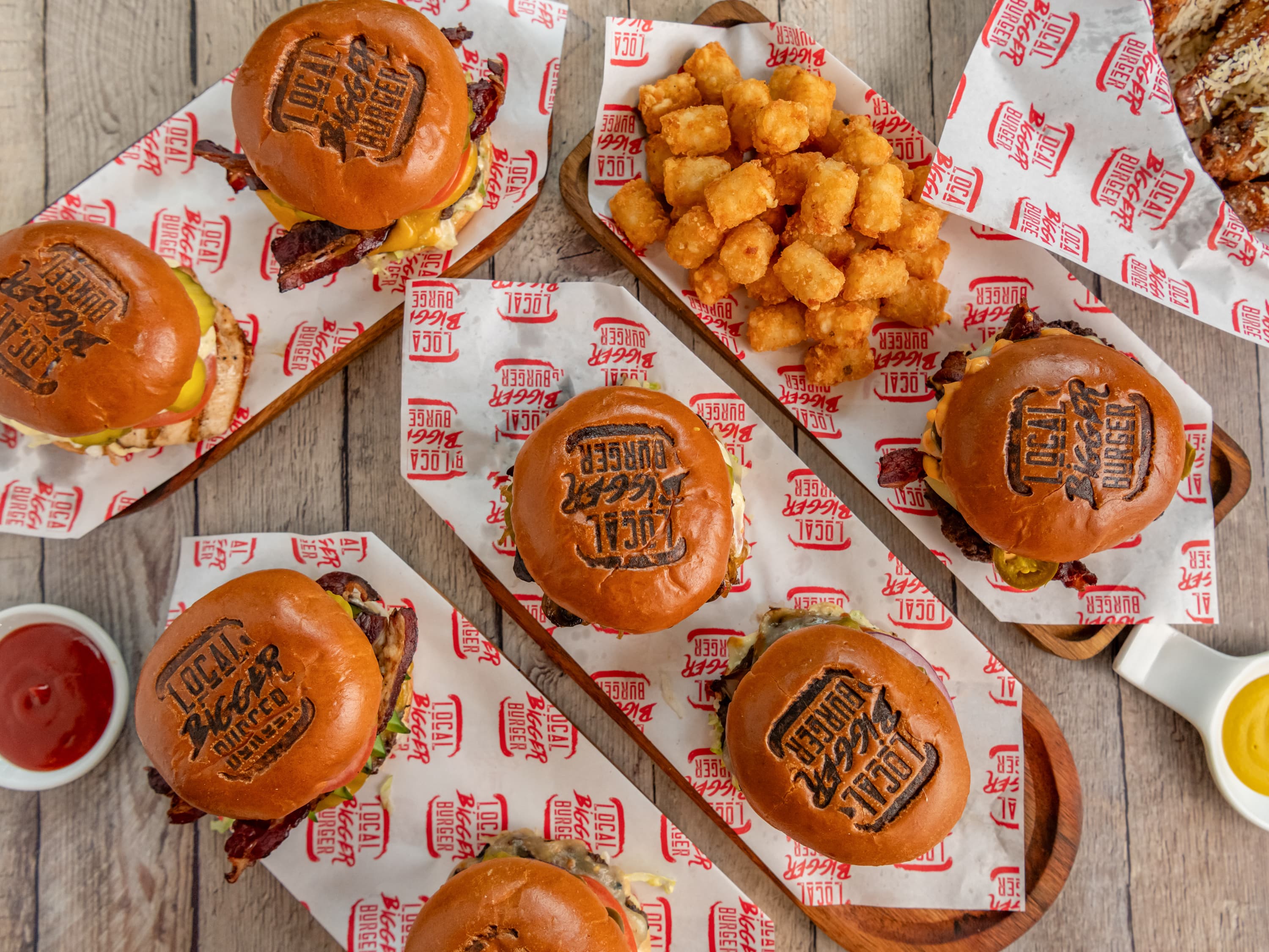 Local Bigger Burger spread